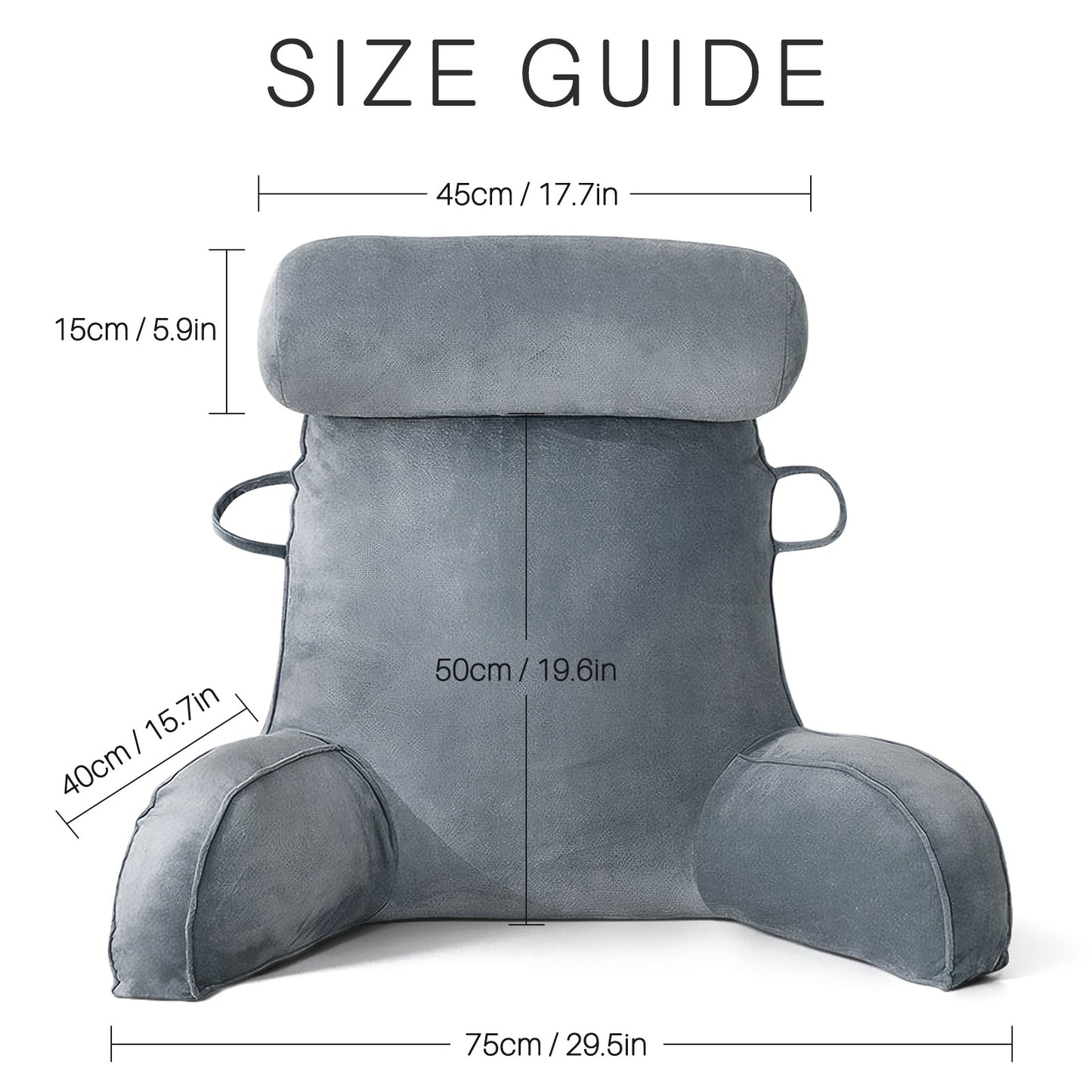 Triangle Cushion Headboard Pillow - Reading & Sleeping Support