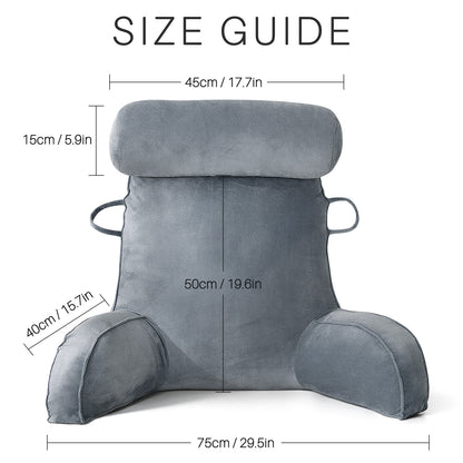 Triangle Cushion Headboard Pillow - Reading & Sleeping Support